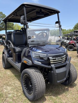2026 Epic E40FX Electric Golf Cart ECO Lithium Midnight Blue