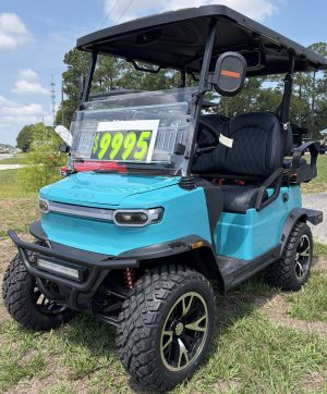 TEKO Turbo 4 Passenger Golf Cart Gulf Blue