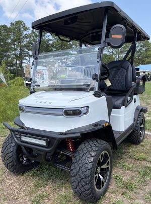 TEKO Turbo 4 Passenger Golf Cart Moonlight White