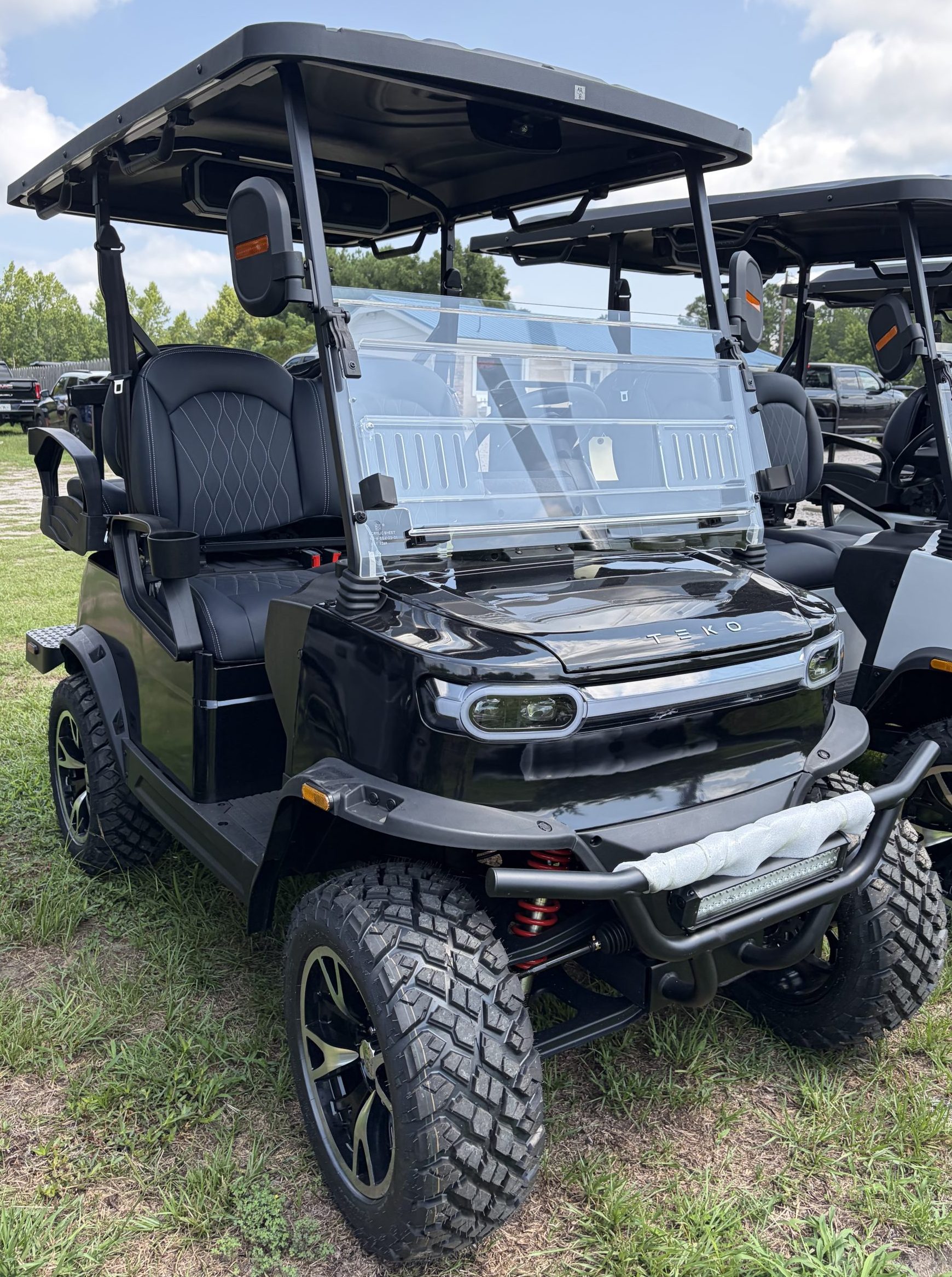 TEKO Turbo 4 Passenger Golf Cart Metallic Black